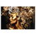 Reinders - Golden Flower Lady - Glasschilderij 116x78 cm - Goudkleurig