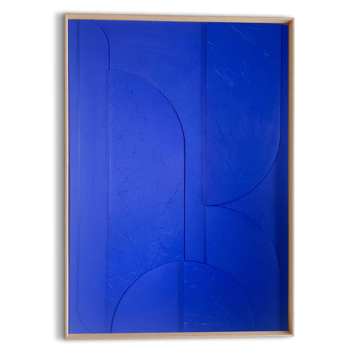 Reinders - Shapes - cobalt blue - Schilderij 3D Art 50x70 cm - Blauw