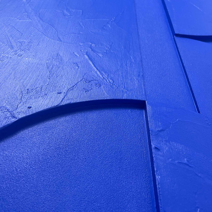 Reinders - Shapes - cobalt blue - Schilderij 3D Art 50x70 cm - Blauw