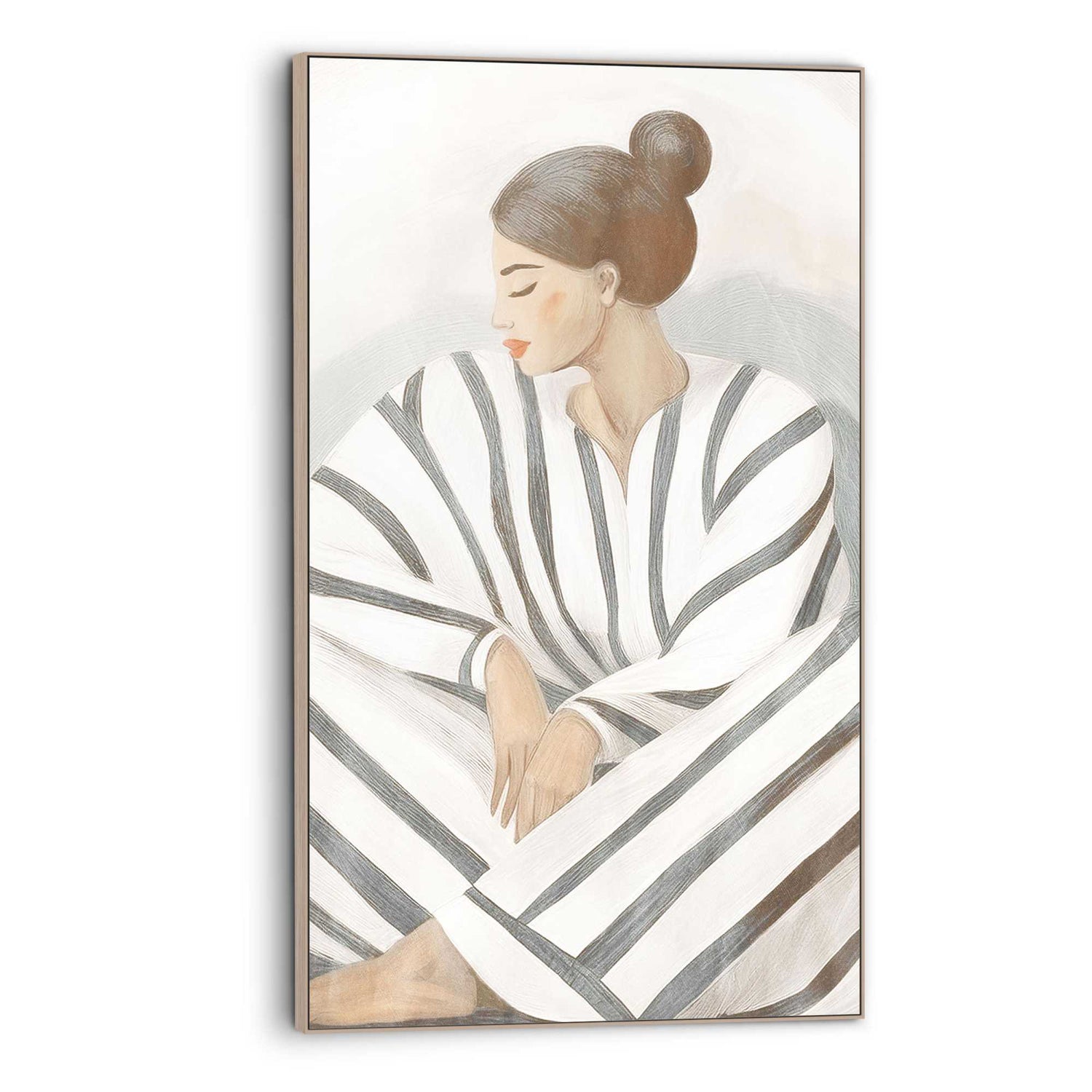 Reinders - Zen Lady Grey - Art Frame 70x118 cm - Beige