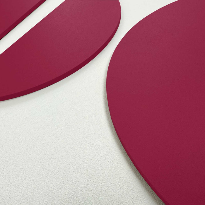 Reinders - Halfs - burgundy - Schilderij 3D Art 50x70 cm - Rood