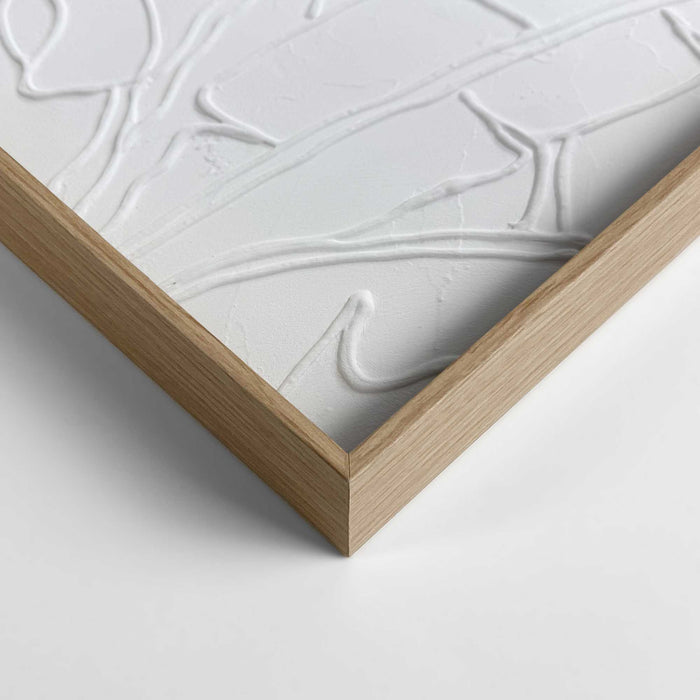 Reinders - Palm Leafs Schilderij - 70 x 50 cm - Wit