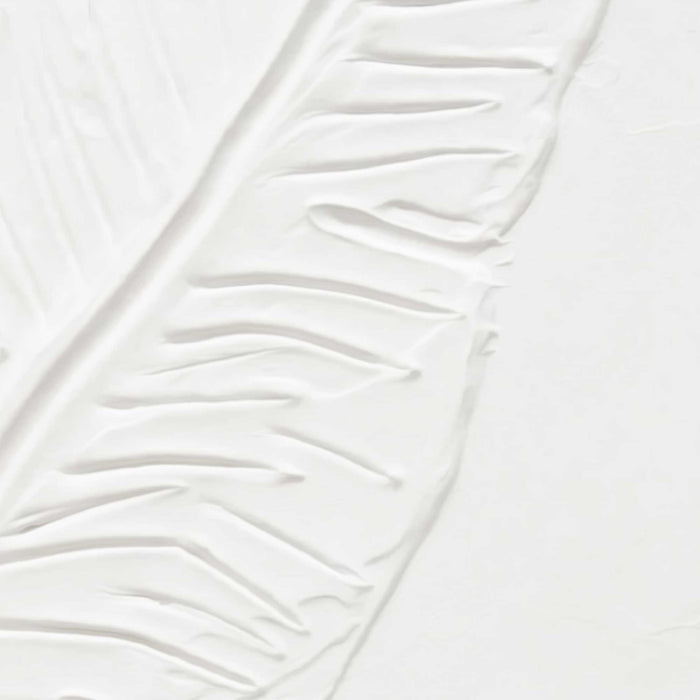 Reinders - Tropical Leafs Schilderij – 70 x 50 cm - Wit/Walnoot