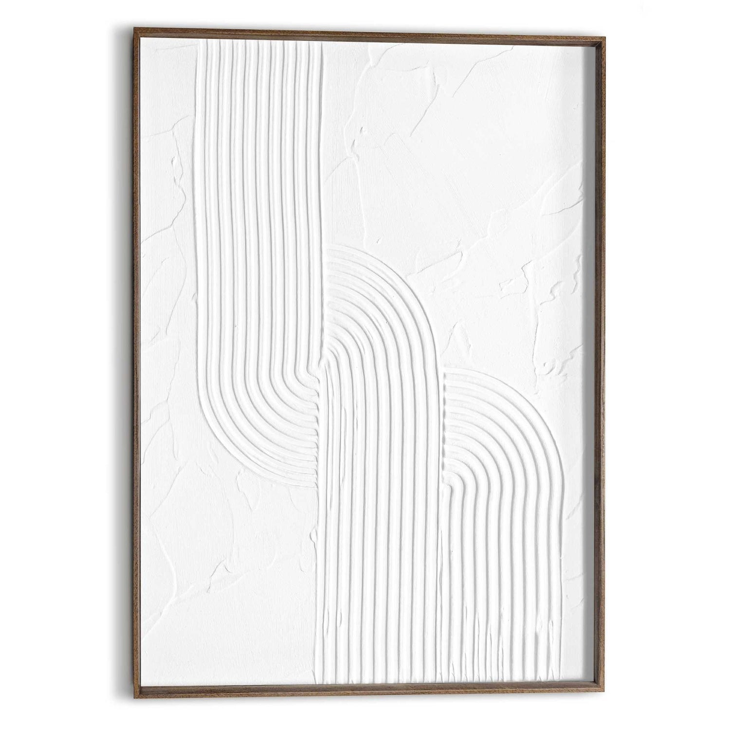 Reinders - Knot Craft Art Schilderij - 70 x 50 cm – Wit/Walnoot