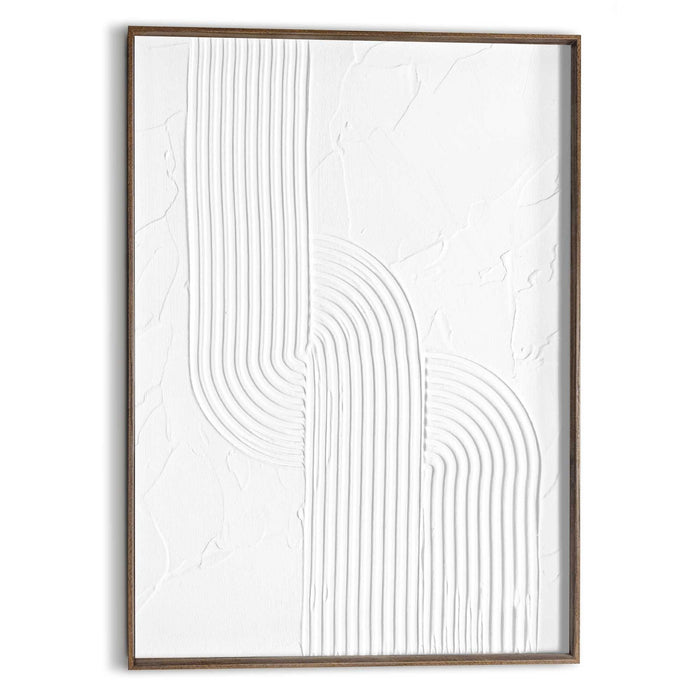 Reinders - Knot Craft Art Schilderij - 70 x 50 cm – Wit/Walnoot