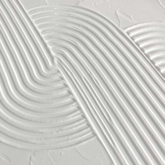 Reinders - Knot Craft Art Schilderij - 70 x 50 cm – Wit/Walnoot