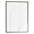 Reinders - Layered Geometrics Relief Art Schilderij - 70 x 50 cm - Wit