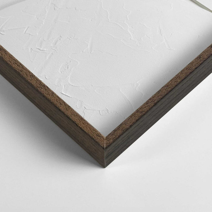 Reinders - Saturn - Relief Art Schilderij 100 x 70 cm - Wit/Walnoot