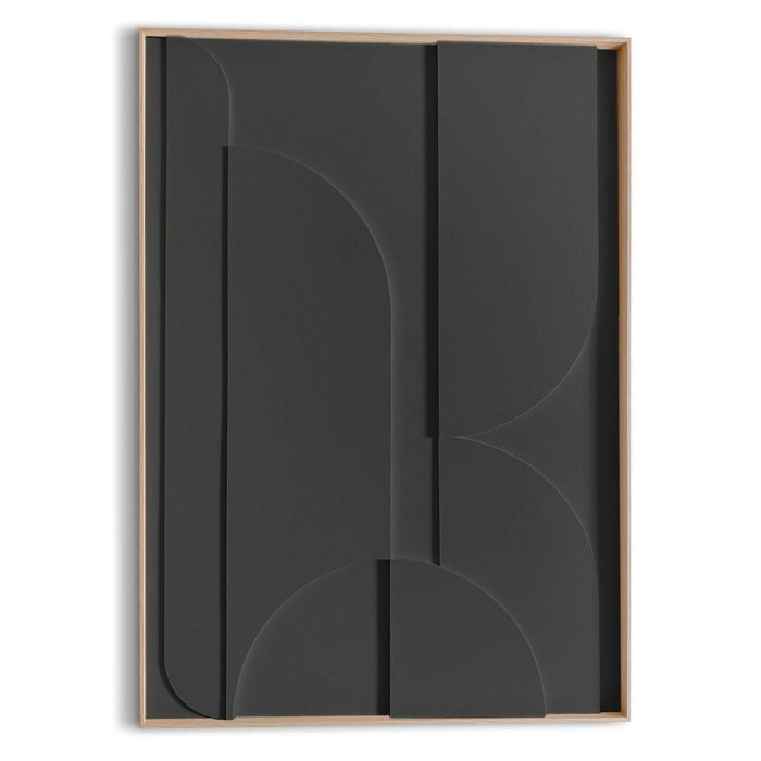 Reinders - Puzzeled Relief Art Schilderij - 70 x 50 cm - Charcoal