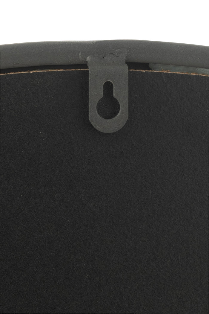 J-Line spiegel Rond - metaal - zwart - small - Ø 40 cm