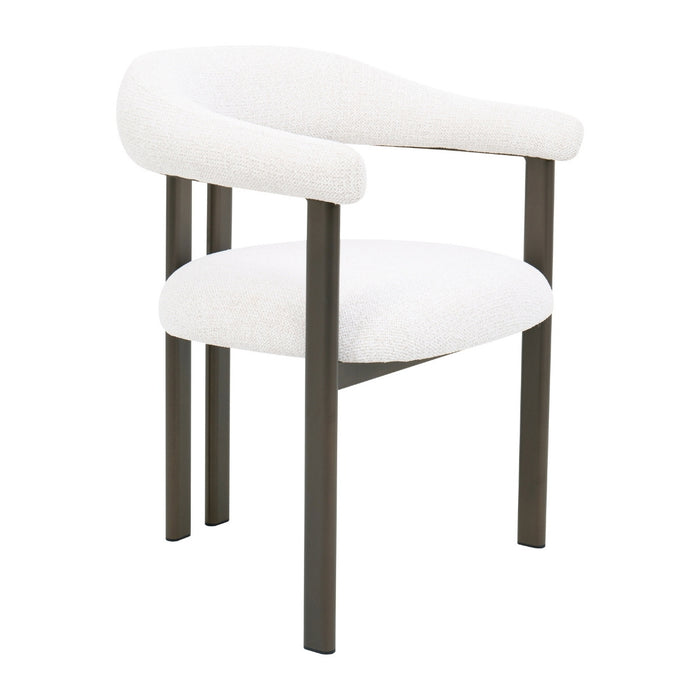 DÉJA Living - Eetkamerstoel - Stof - Beige|Brons - Odense - Set van 2