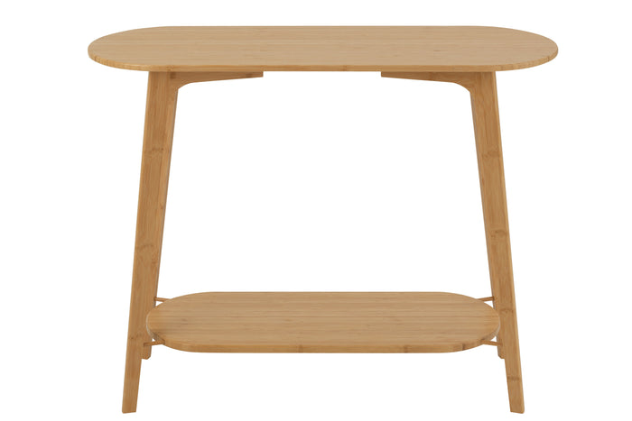 J-Line console Square - bamboe - naturel
