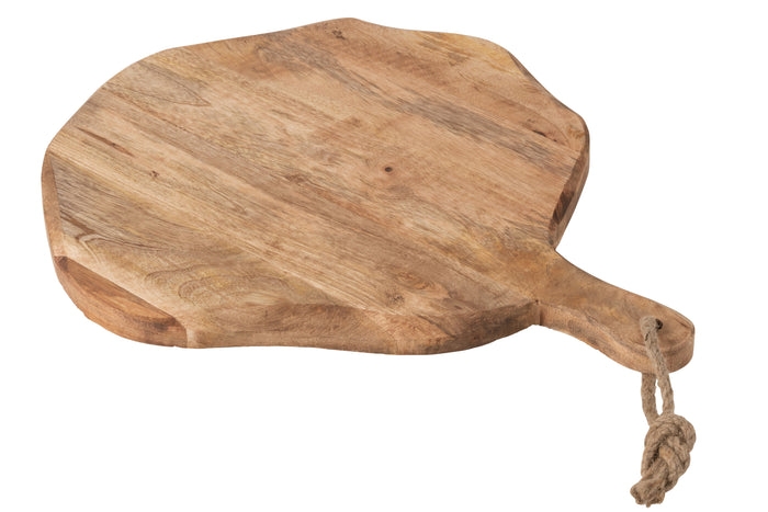 J-Line snijplank Organic Rond snijplank - hout - naturel - large