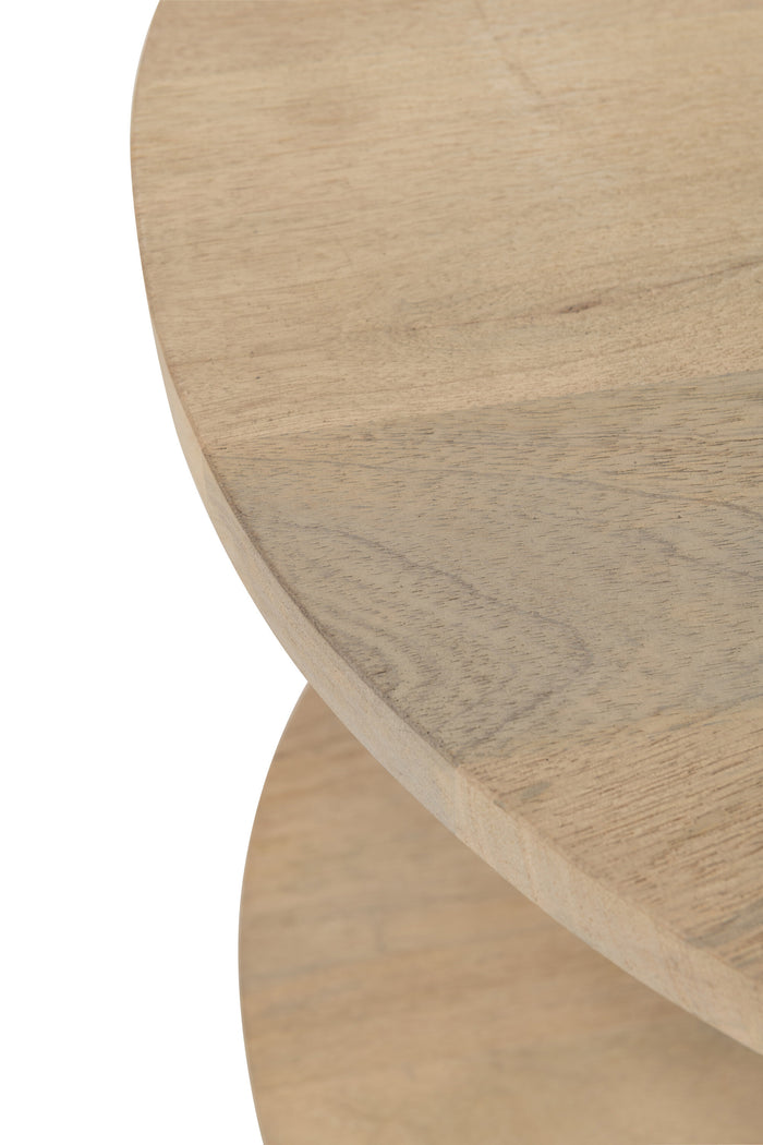 J-Line salontafel Eli 2 Planken - hout|metaal - naturel|grijs