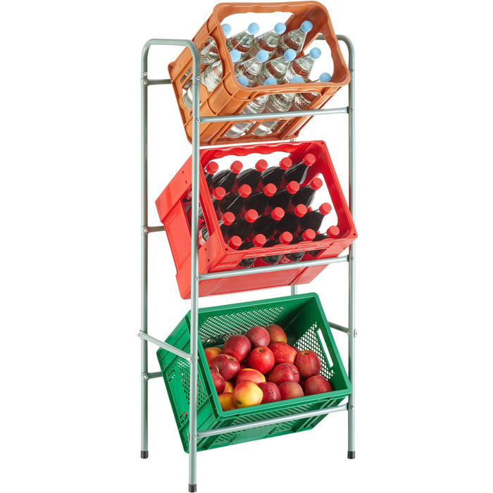 tectake® Rek voor 3 drankkratten