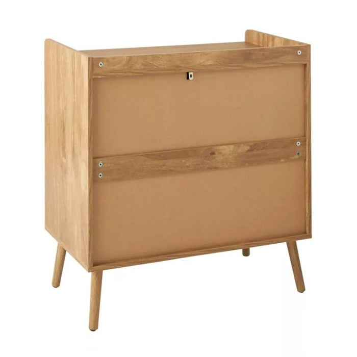 Calicosy - Ladekast 1 deur 3 laden PALMO - L80 cm - Rotan