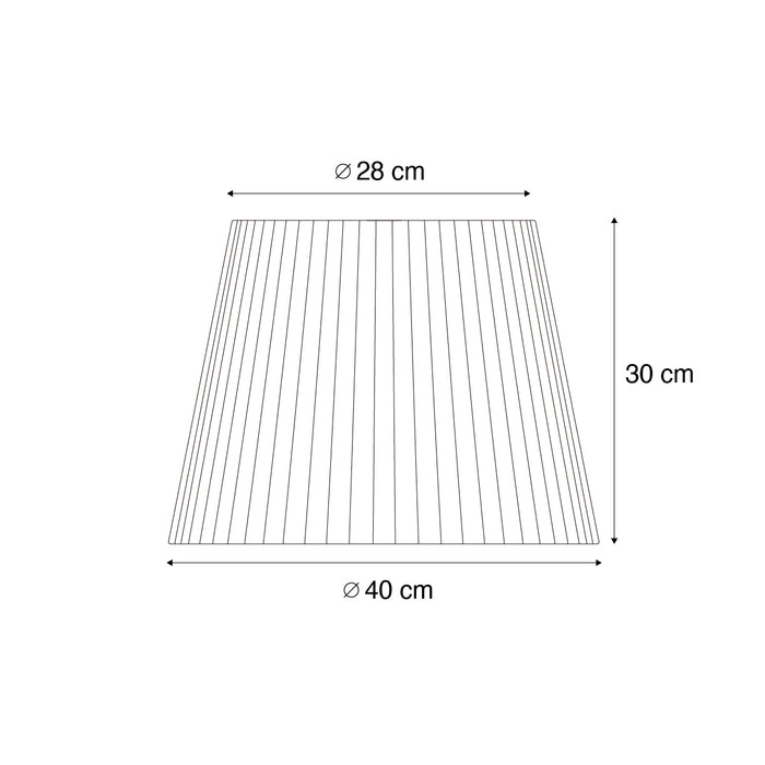 QAZQA Buiten lampenkap met groen touw IP54 40|28|30