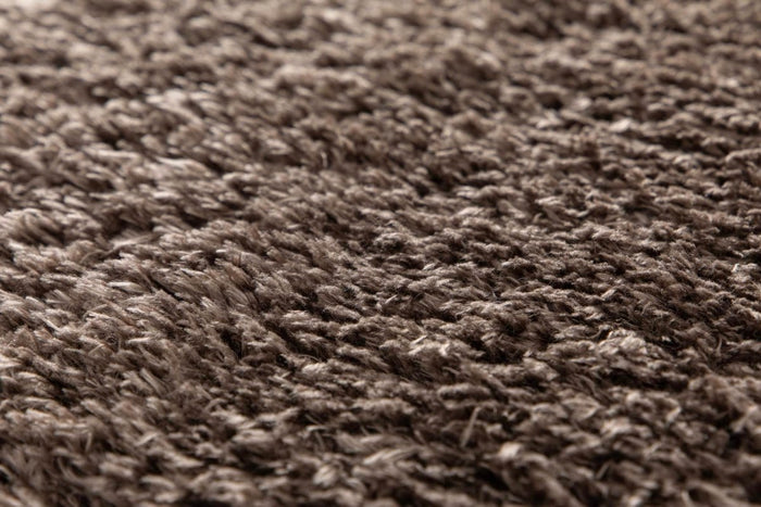 Interieur05 Rond hoogpolig vloerkleed Fender taupe - 160 x 160 cm