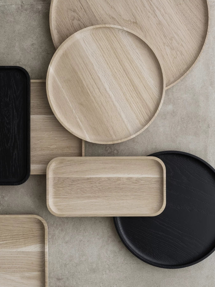 Oku Tray | Dienblad | Zwart | Hout