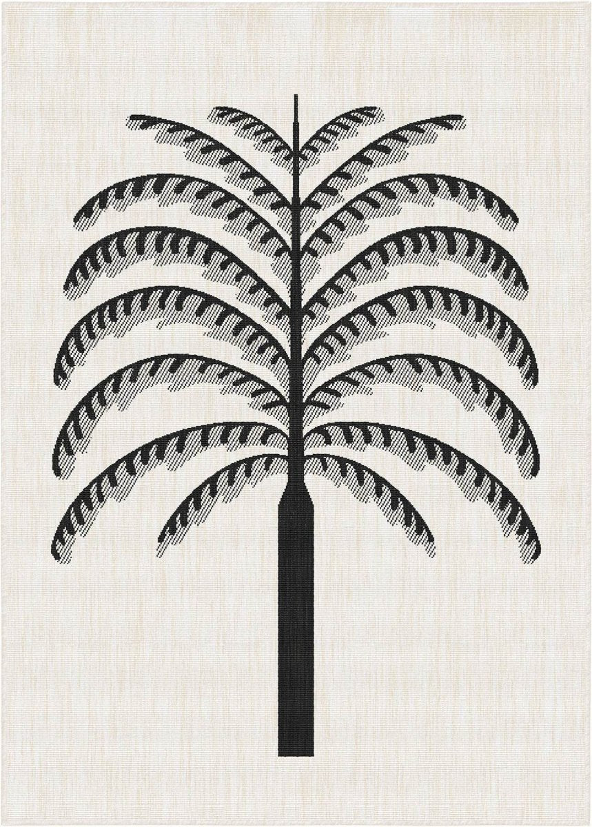 Buitenkleed Breeze zwart|wit - Interieur05 - 240 x 340 cm