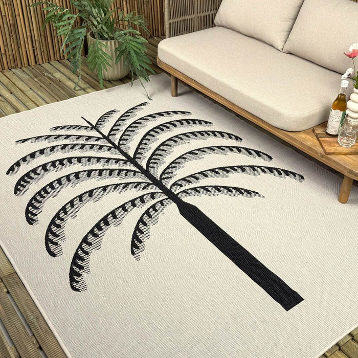 Buitenkleed Breeze zwart|wit - Interieur05 - 240 x 340 cm