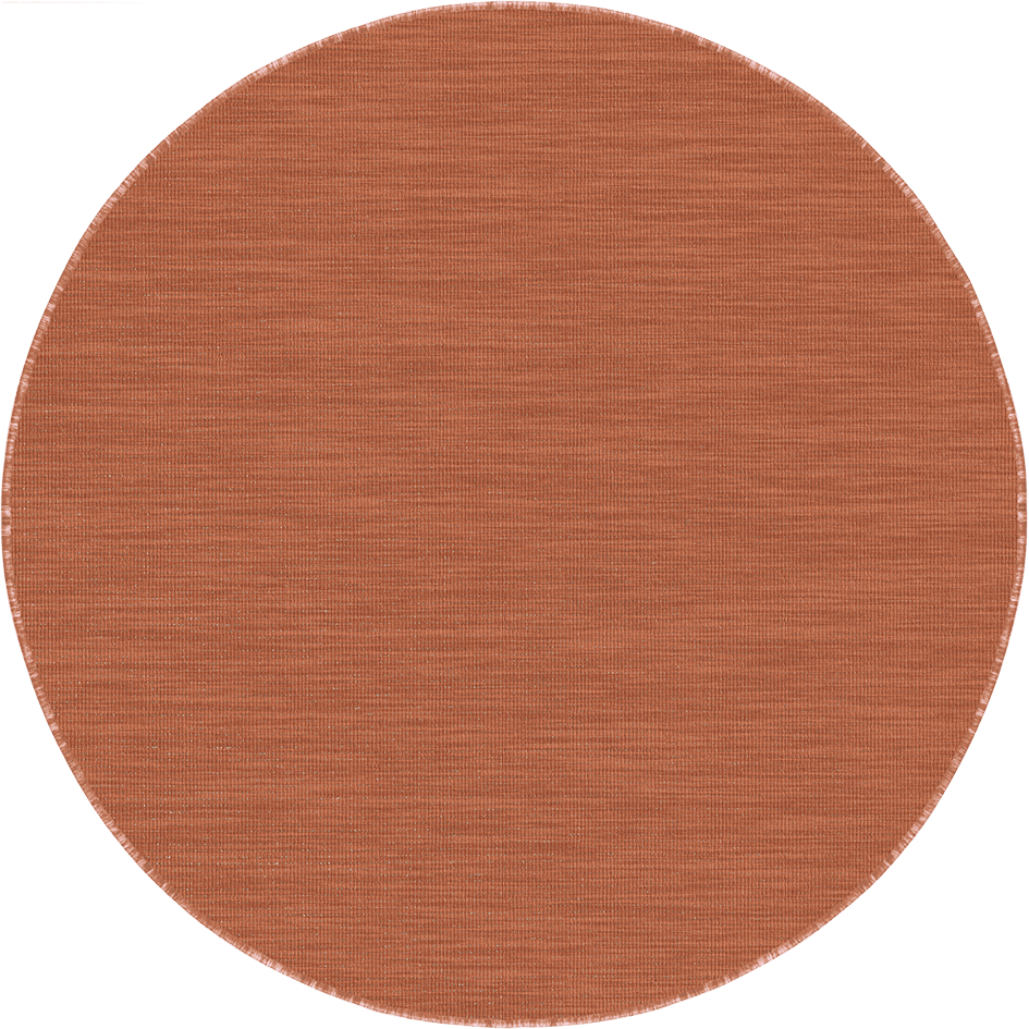 Rond buitenkleed Tone roest - Interieur05 - 240 x 240 cm