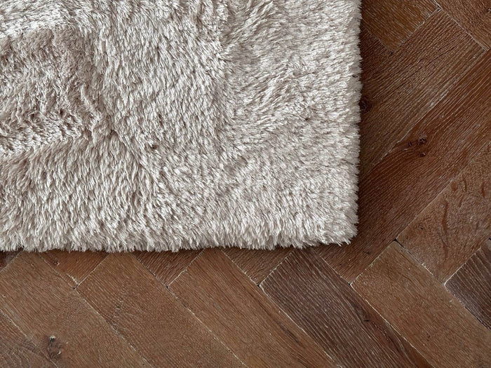 Hoogpolig vloerkleed Odelia beige|wit - Interieur05 - 330 x 240 cm