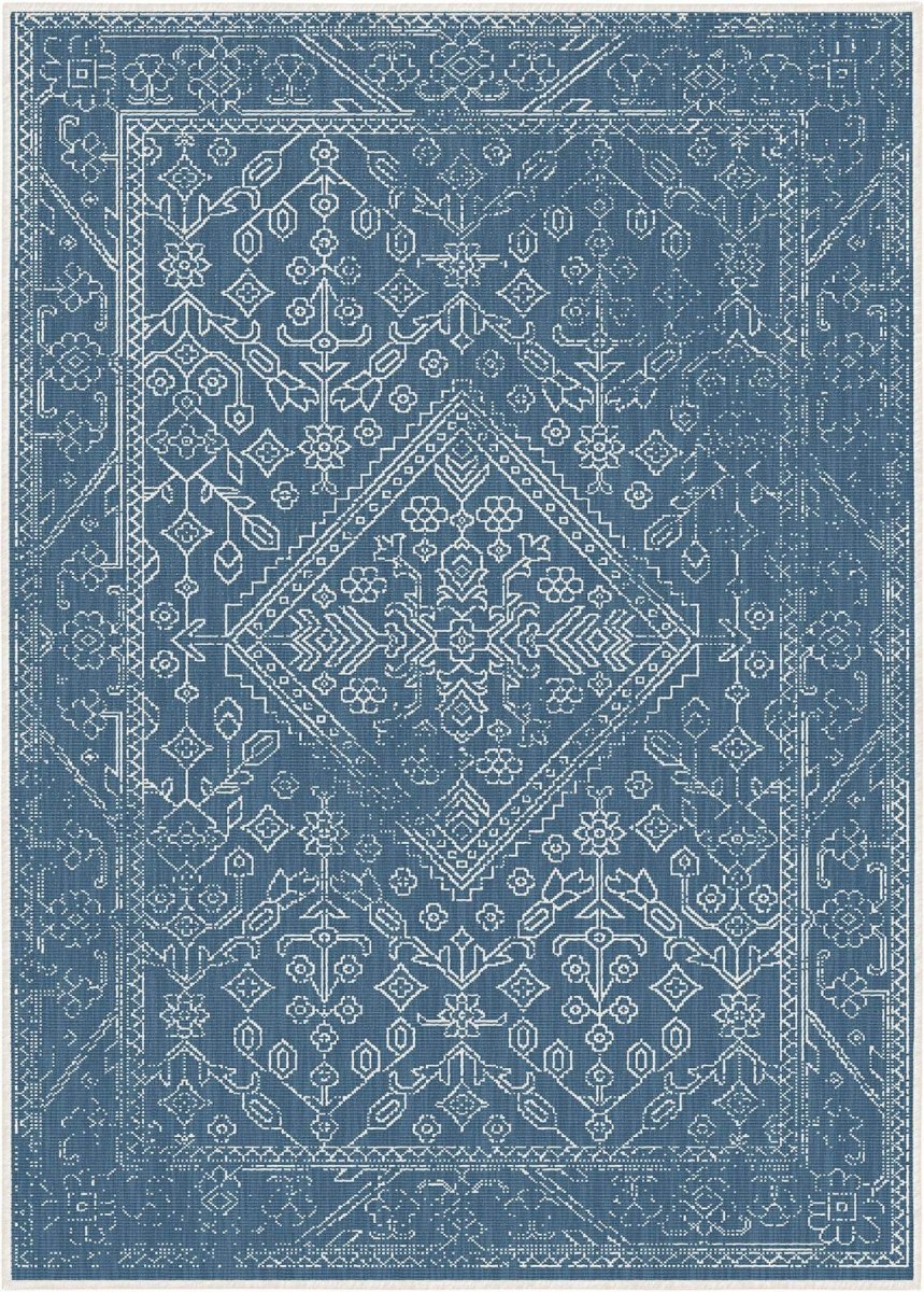 Buitenkleed Nova blauw - Interieur05 - 240 x 340 cm