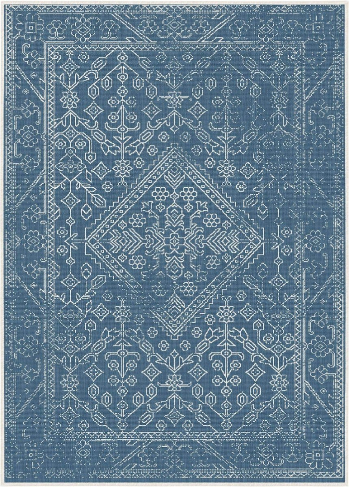 Buitenkleed Nova blauw - Interieur05 - 240 x 340 cm