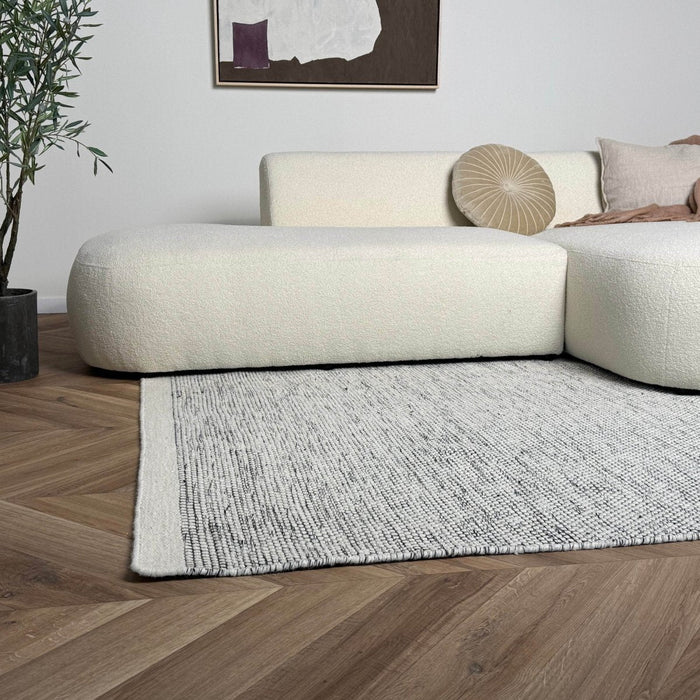 Wollen vloerkleed Taff wit|zwart - Interieur05 - 290 x 200 cm