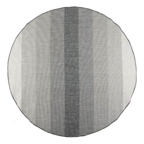 Interieur05 Rond Buitenkleed Boa - Grijs|Wit - Dubbelzijdig - EVA I...