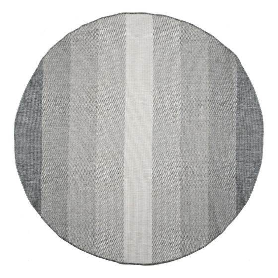 Interieur05 Rond Buitenkleed Boa - Grijs|Wit - Dubbelzijdig - EVA I...