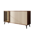 Meubella - Riverhead - Dressoir - Beige|Eiken - 154x39x80 cm
