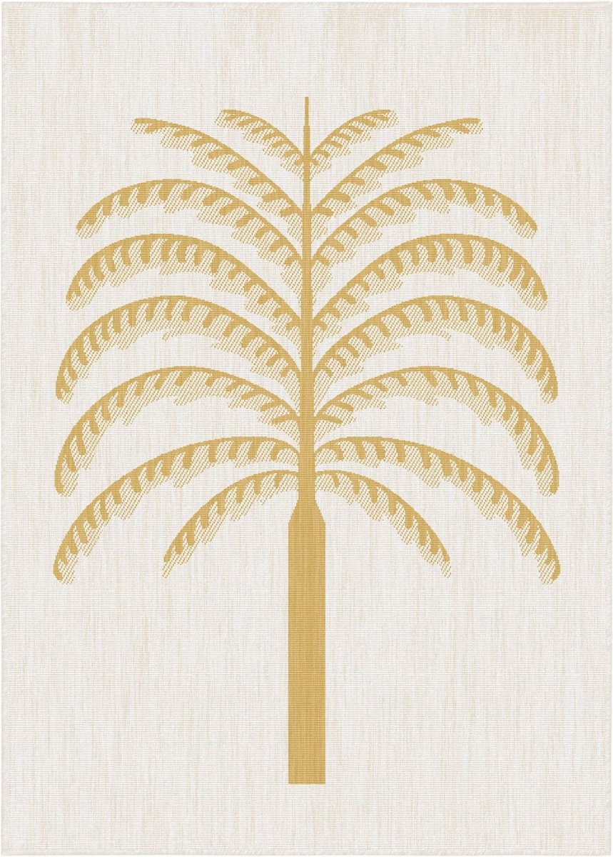 Buitenkleed Breeze geel|okergeel - Interieur05 - 240 x 340 cm