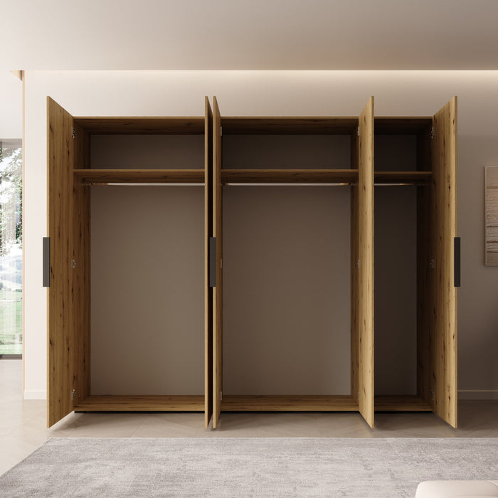 Meubella - Kledingkast Marquesa - Eiken - 250 cm