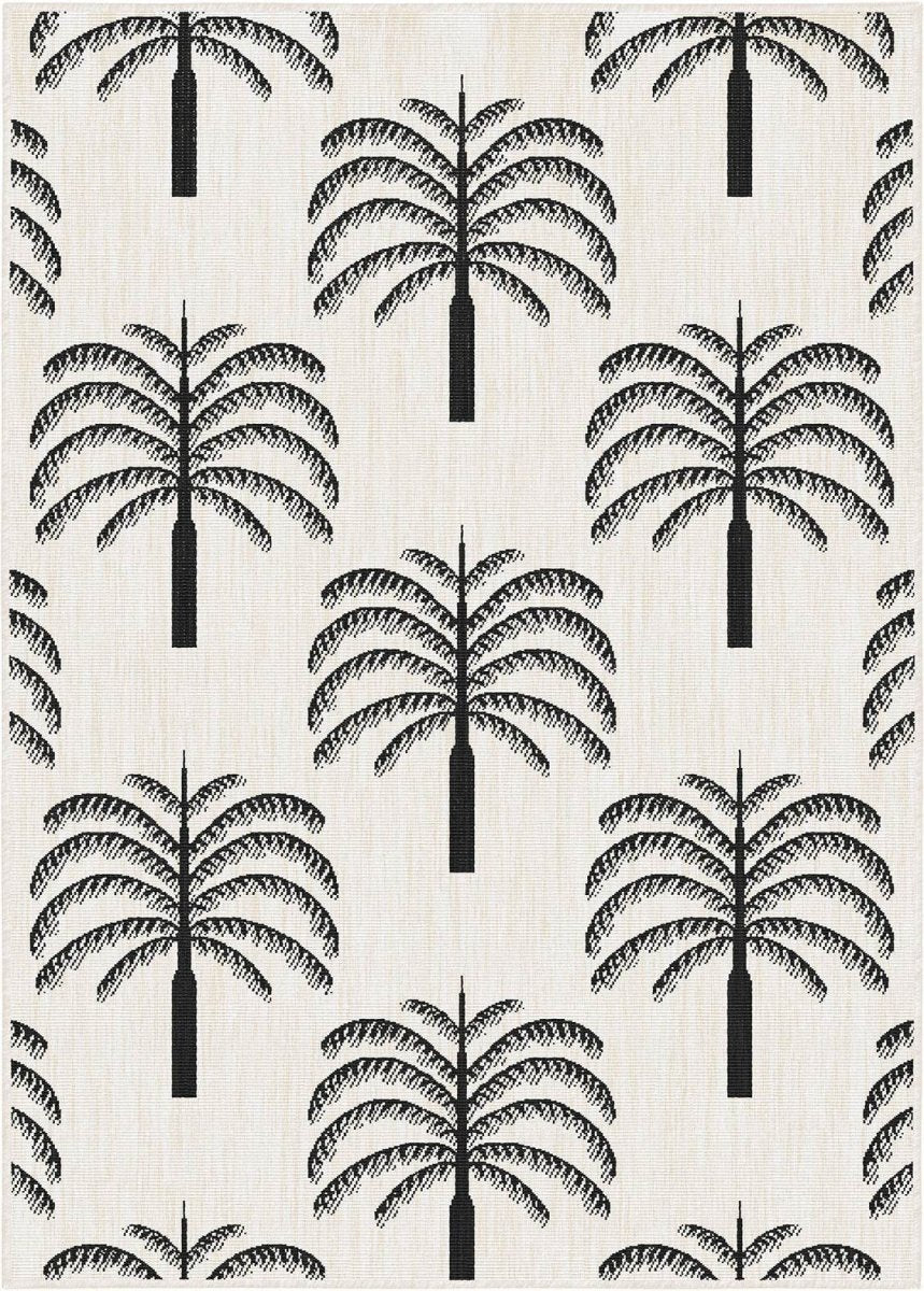 Buitenkleed Oase zwart|wit - Interieur05 - 200 x 290 cm