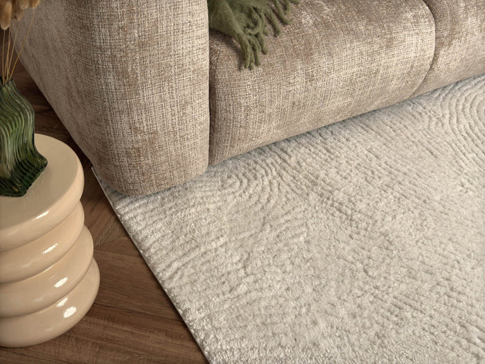 Interieur05 Scandinavisch vloerkleed Curve creme|wit - 240 x 330 cm