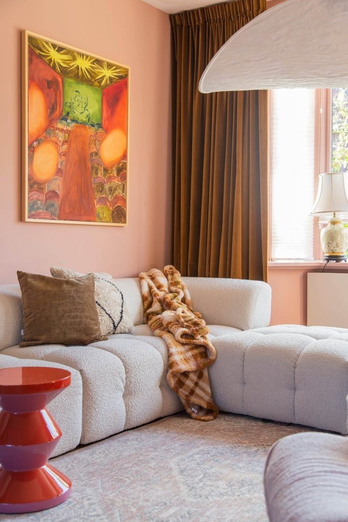 Interieur05 Vintage vloerkleed Ethel Bruin - 230 x 160 cm