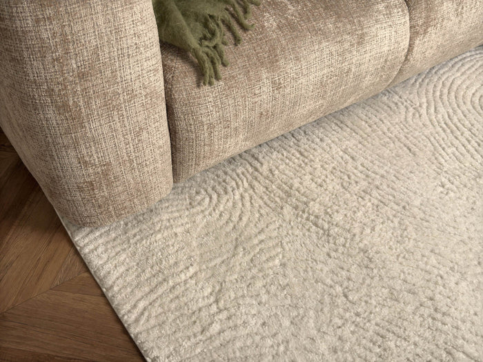 Interieur05 Scandinavisch vloerkleed Curve creme|wit - 240 x 330 cm