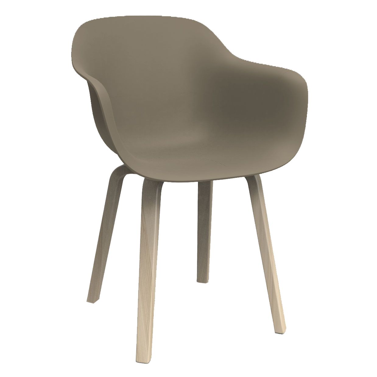 Substance Wood Armchair stoel naturel onderstel beige|grijs