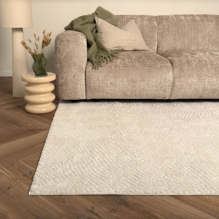 Interieur05 Scandinavisch vloerkleed Curve creme|wit - 240 x 330 cm