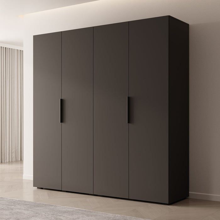 Meubella - Kledingkast Marquesa - Zwart - 200 cm