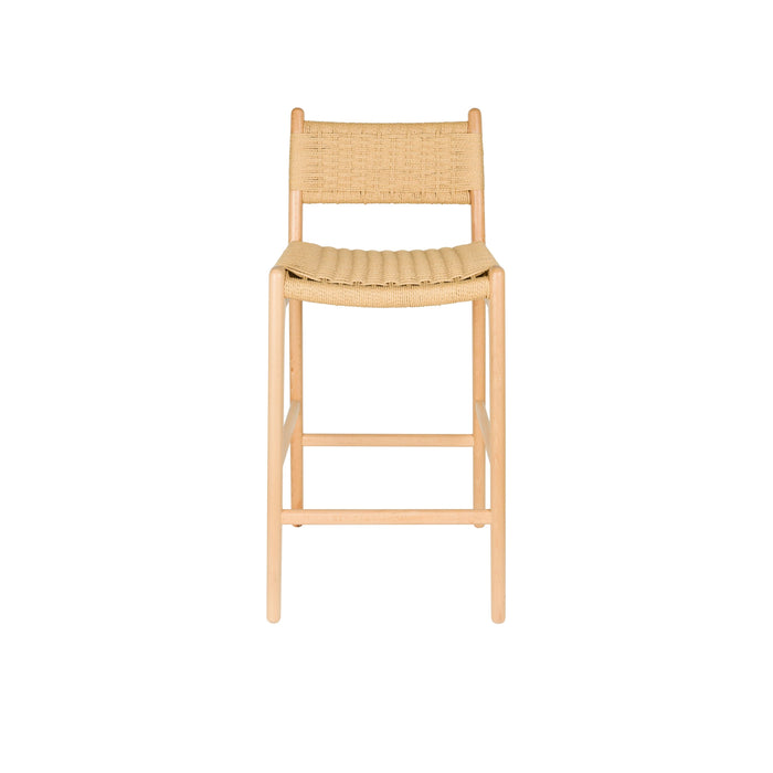 Dutchbone Cecile Counter| Barkruk met Rugleuning Hout Naturel