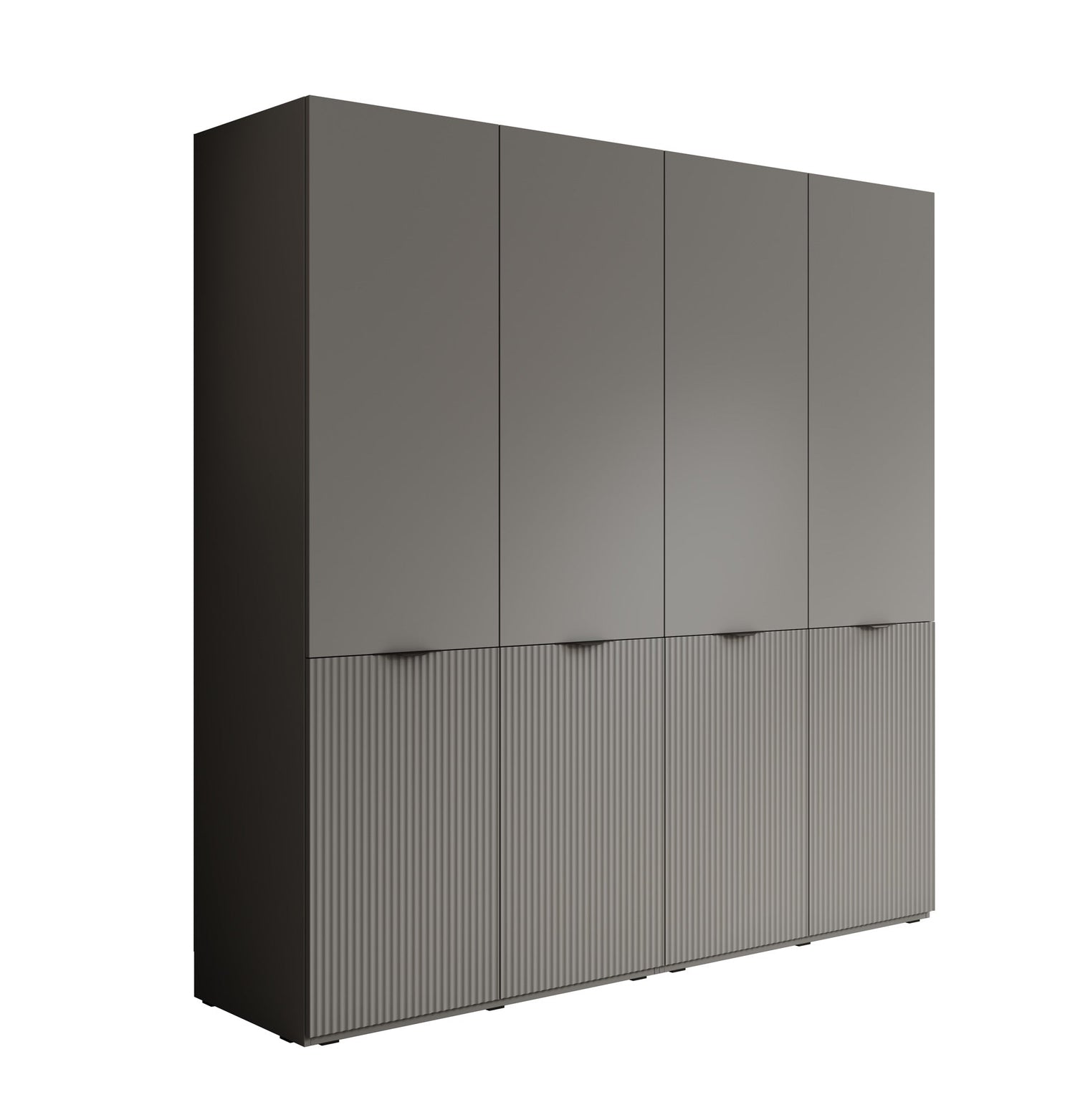 Meubella - Kledingkast Shelton - Grijs - 202 cm