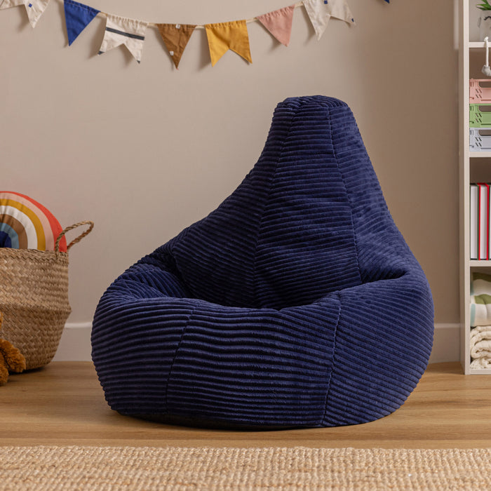 icon Dalton Kinderzitzak - Ribfluweel - Marineblauw