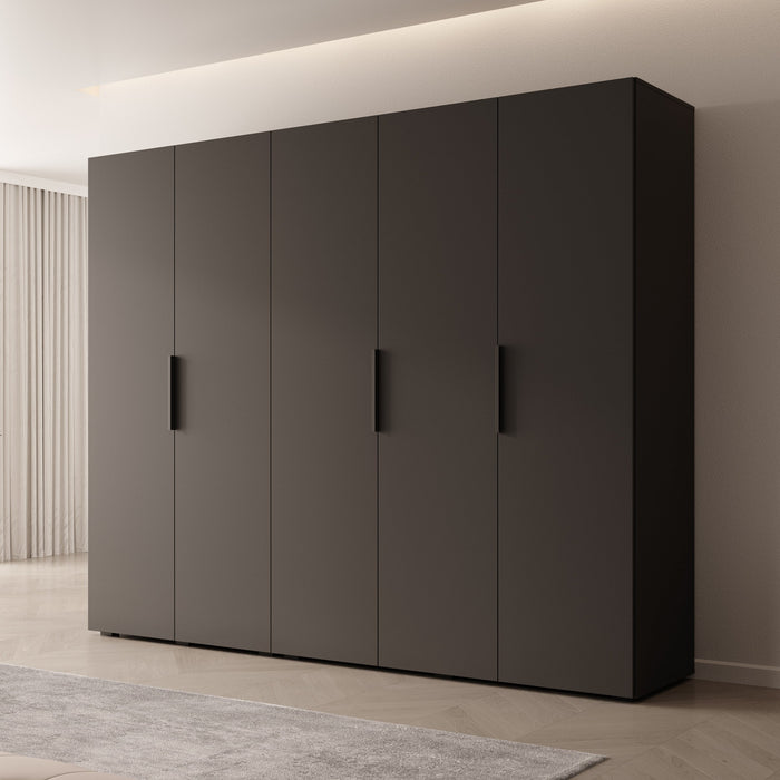 Meubella - Kledingkast Marquesa - Zwart - 250 cm