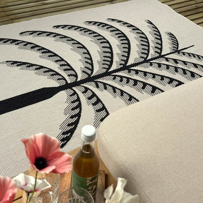 Buitenkleed Breeze zwart|wit - Interieur05 - 160 x 230 cm