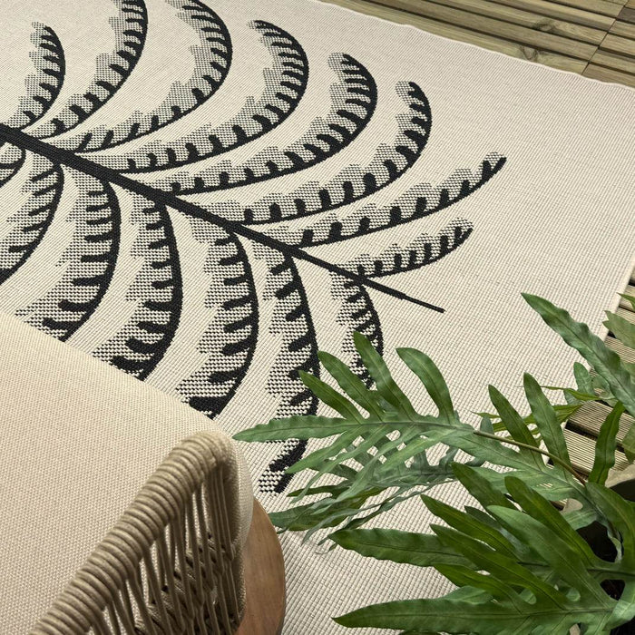 Buitenkleed Breeze zwart|wit - Interieur05 - 160 x 230 cm