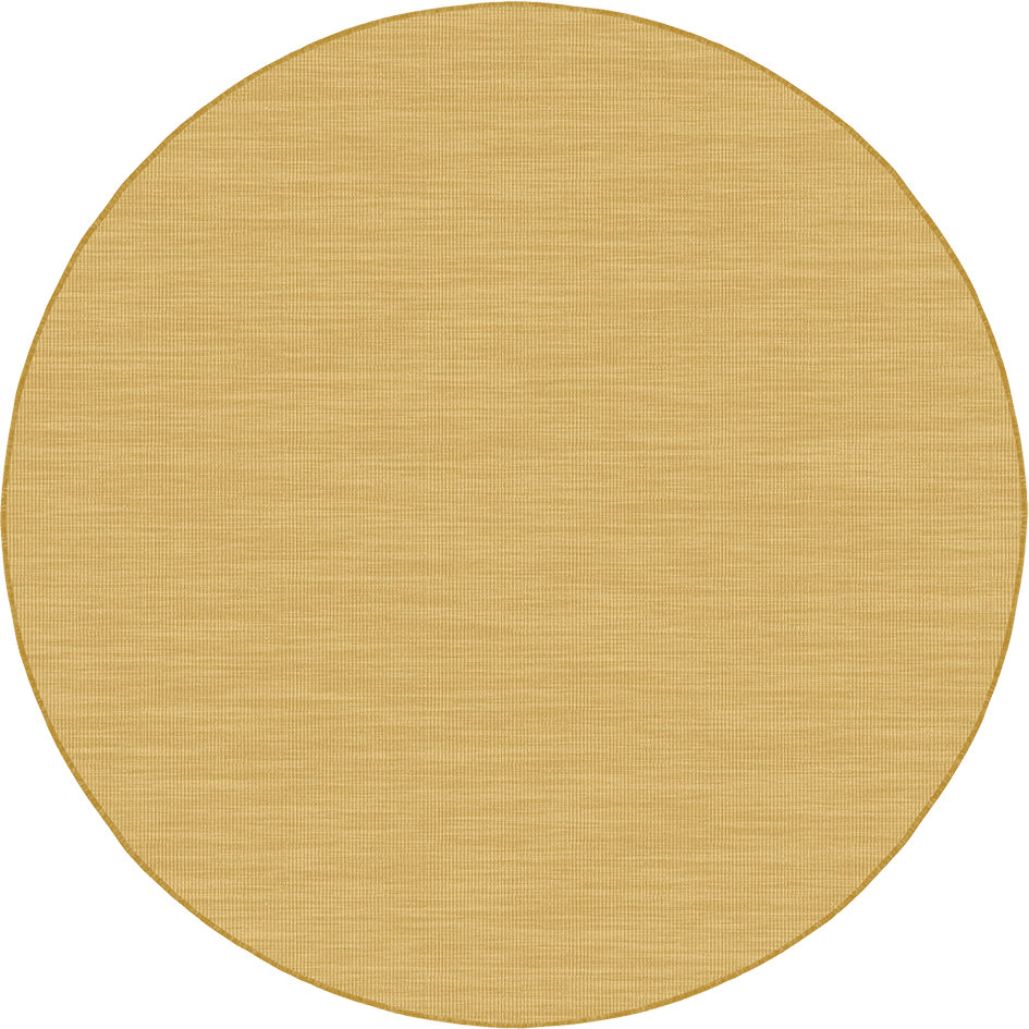 Rond buitenkleed Tone geel|okergeel - Interieur05 - 200 x 200 cm