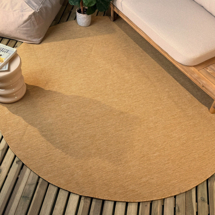 Rond buitenkleed Tone geel|okergeel - Interieur05 - 200 x 200 cm